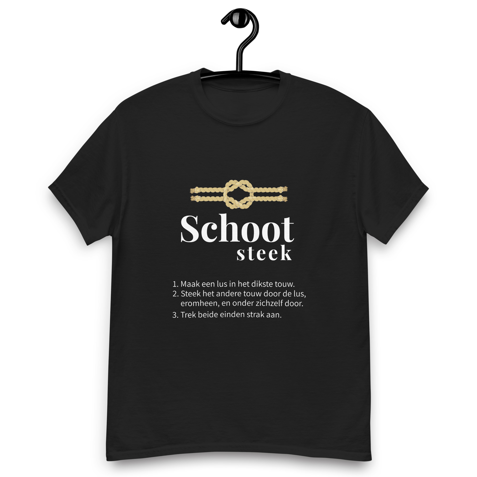 Schootsteek  - Unisex Shirt — Skûtsje Ebenhaëzer Dokkum (foto 3)