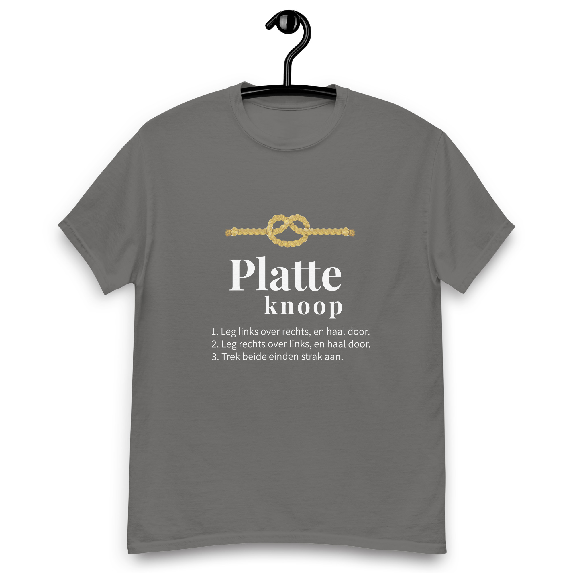 Platte Knoop - Unisex Shirt — Skûtsje Ebenhaëzer Dokkum (foto 4)