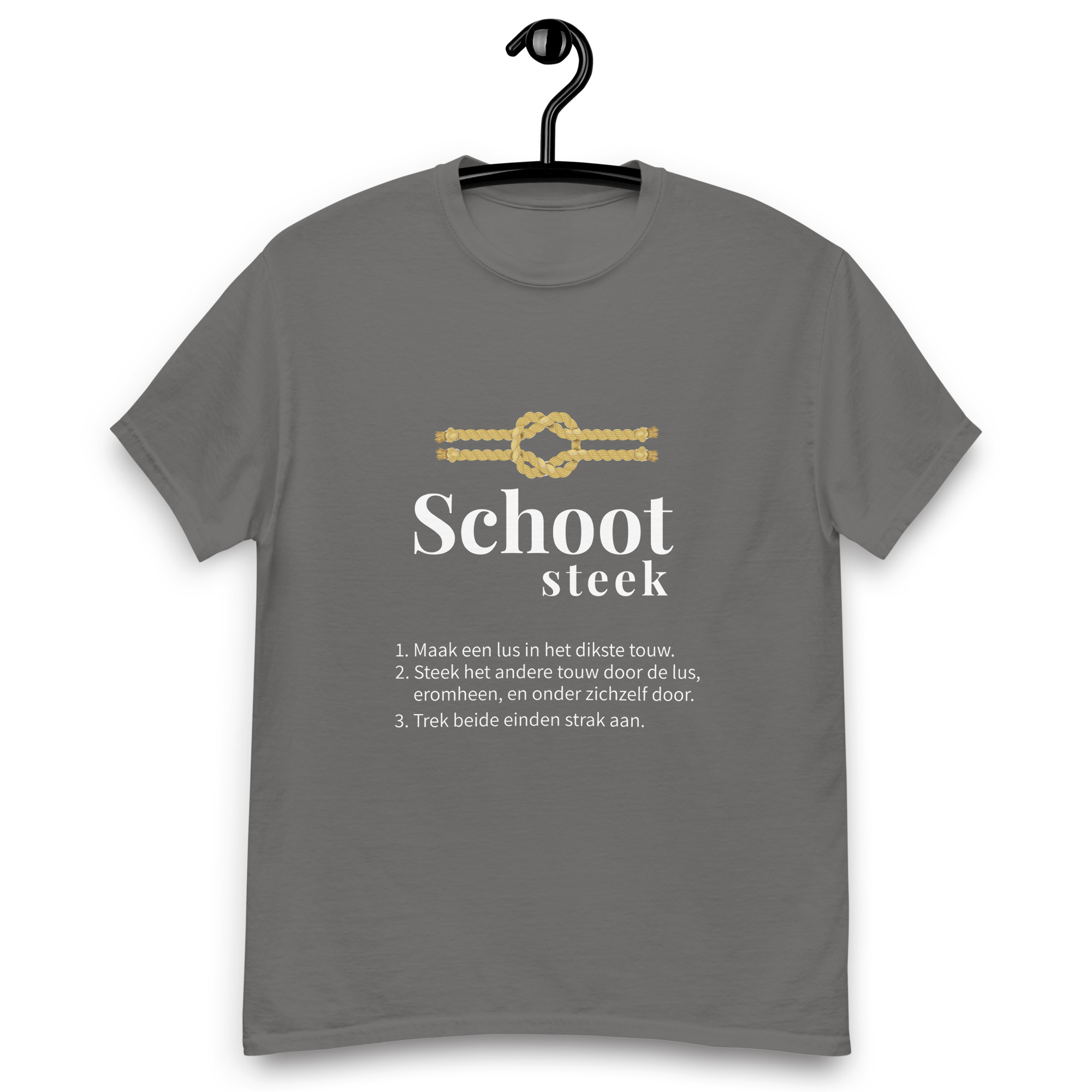 Schootsteek  - Unisex Shirt — Skûtsje Ebenhaëzer Dokkum (foto 4)