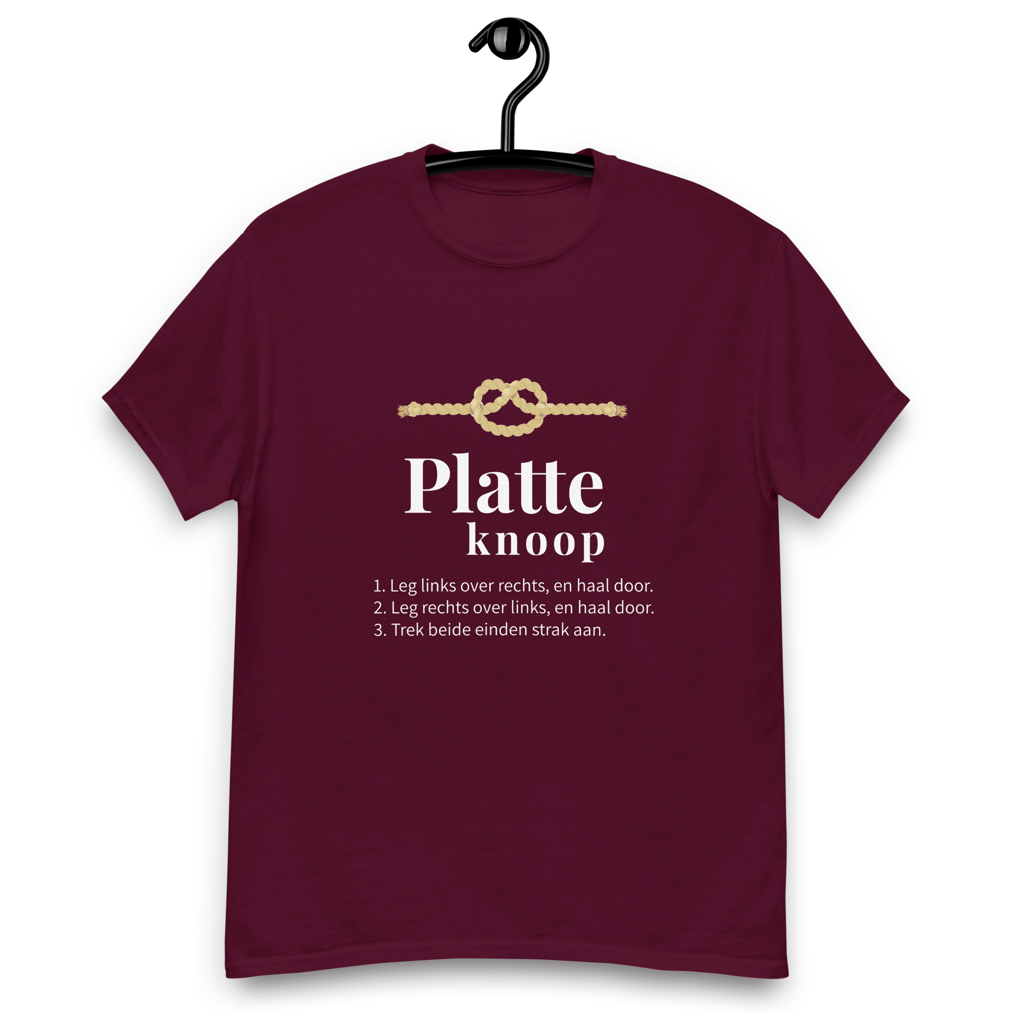 Platte Knoop - Unisex Shirt — Skûtsje Ebenhaëzer Dokkum (foto 2)
