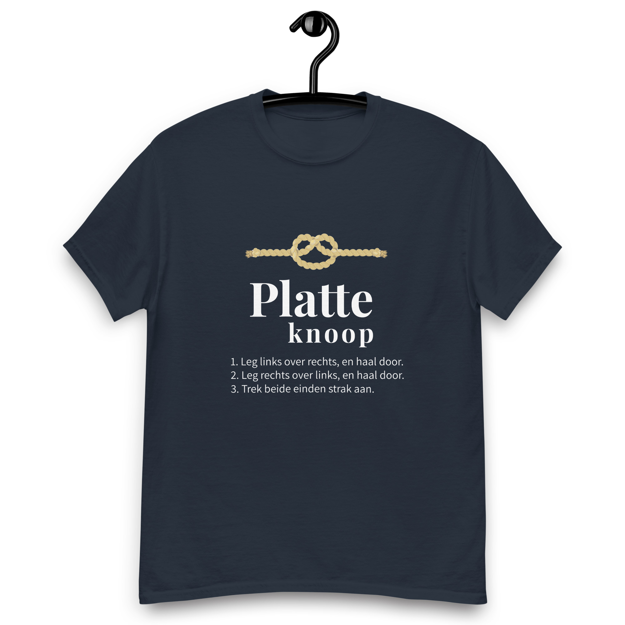 Platte Knoop - Unisex Shirt — Skûtsje Ebenhaëzer Dokkum (foto 6)