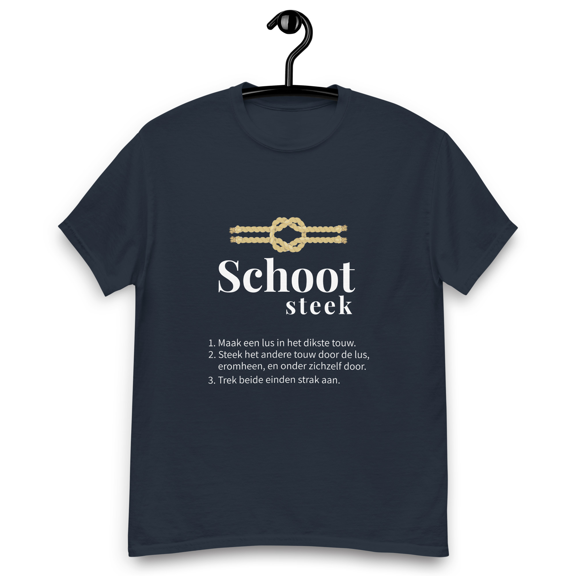 Schootsteek  - Unisex Shirt — Skûtsje Ebenhaëzer Dokkum (foto 7)